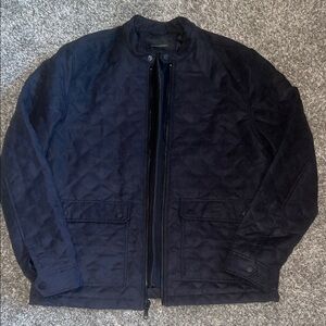 Banana Republic Men's Quilted Black Jacket